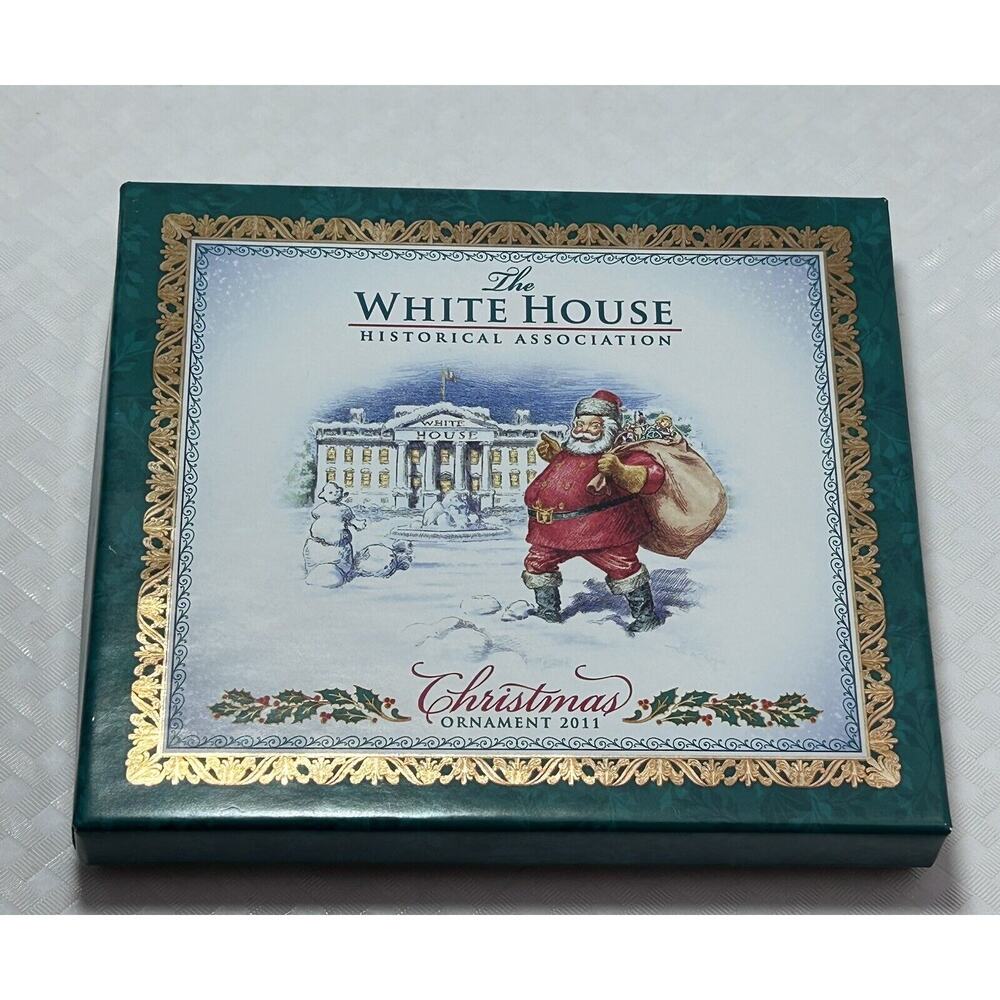 The White House Historical Association Christmas Ornament 2011 w/ Box & Manual‎